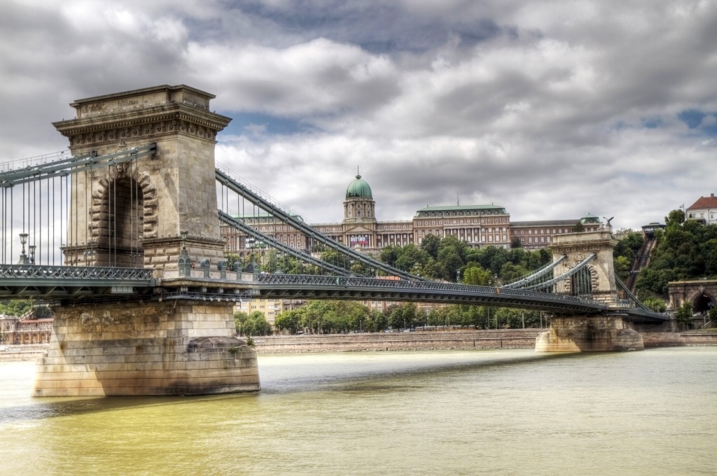 Цепной мост, Будапешт, Венгрия jigsaw puzzle in Мосты puzzles on TheJigsawPuzzles.com