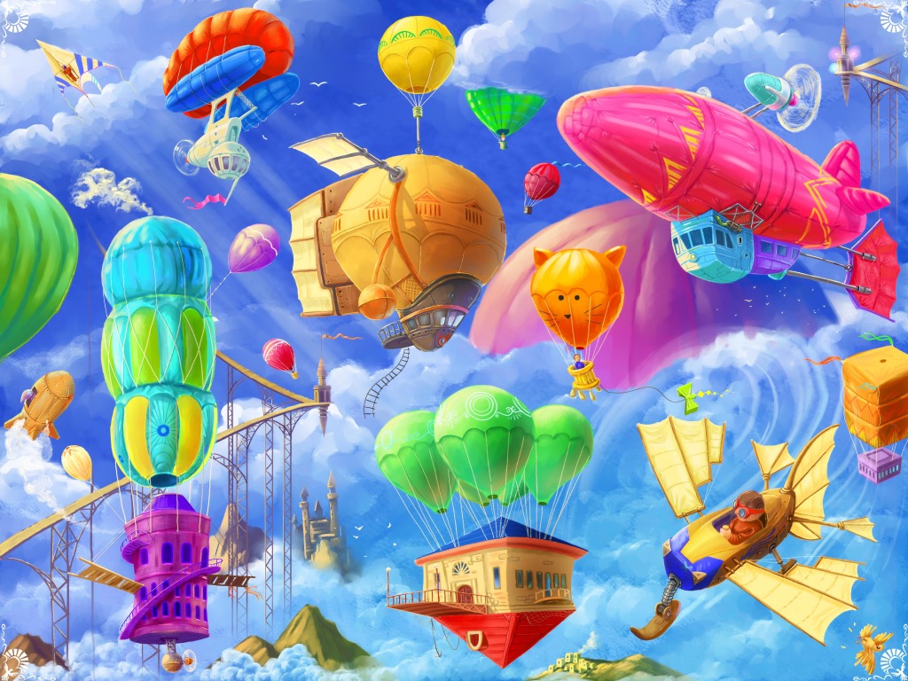 Balloons jigsaw puzzle in Kids Puzzles puzzles on TheJigsawPuzzles.com