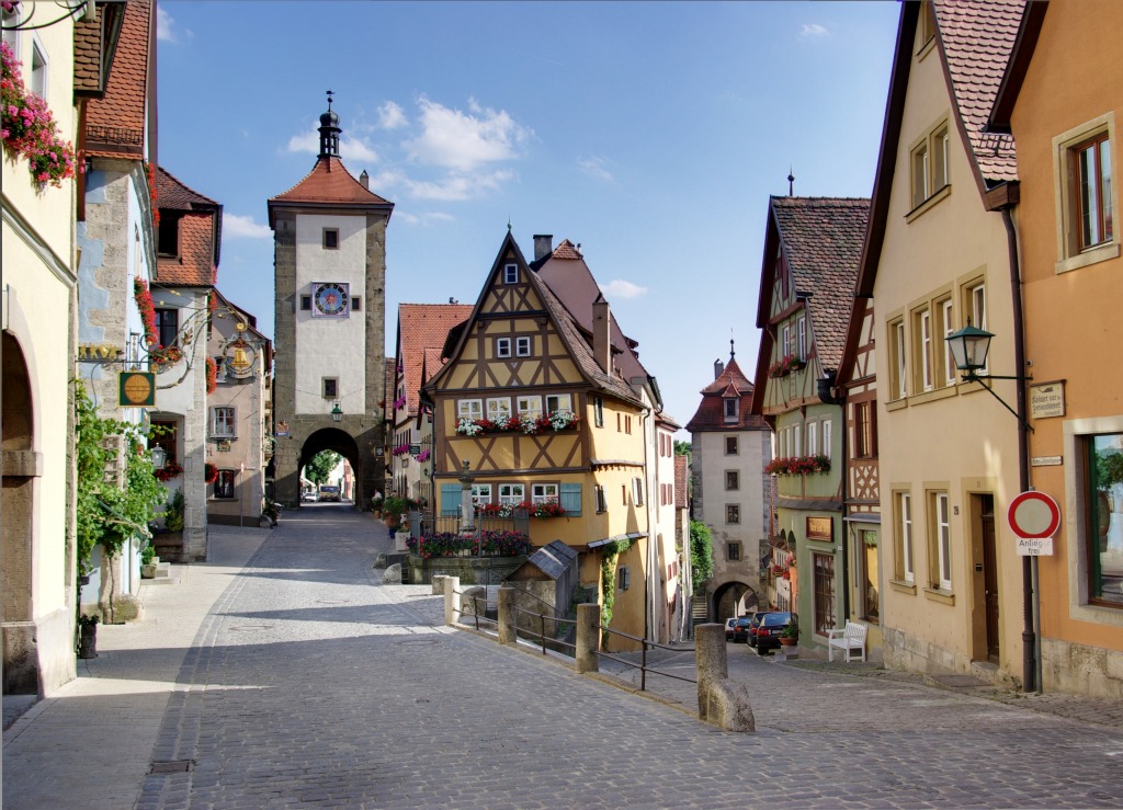 Rothenburg ob der Tauber, Germany jigsaw puzzle in Puzzle of the Day puzzles on TheJigsawPuzzles.com