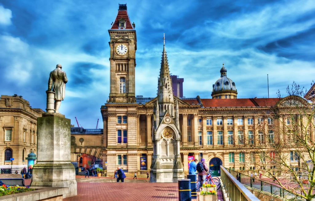 Chamberlain Square, Birmingham UK jigsaw puzzle in Puzzle of the Day puzzles on TheJigsawPuzzles.com