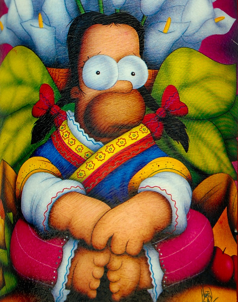 Homero Maria Simpson jigsaw puzzle in Piece of Art puzzles on TheJigsawPuzzles.com