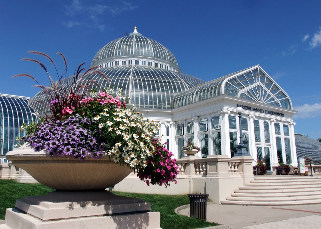 Marjorie McNeely Conservatory, Minnesota jigsaw puzzle in Flowers puzzles on TheJigsawPuzzles.com