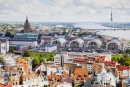 View of Riga from St. Peter's Church, Latvia