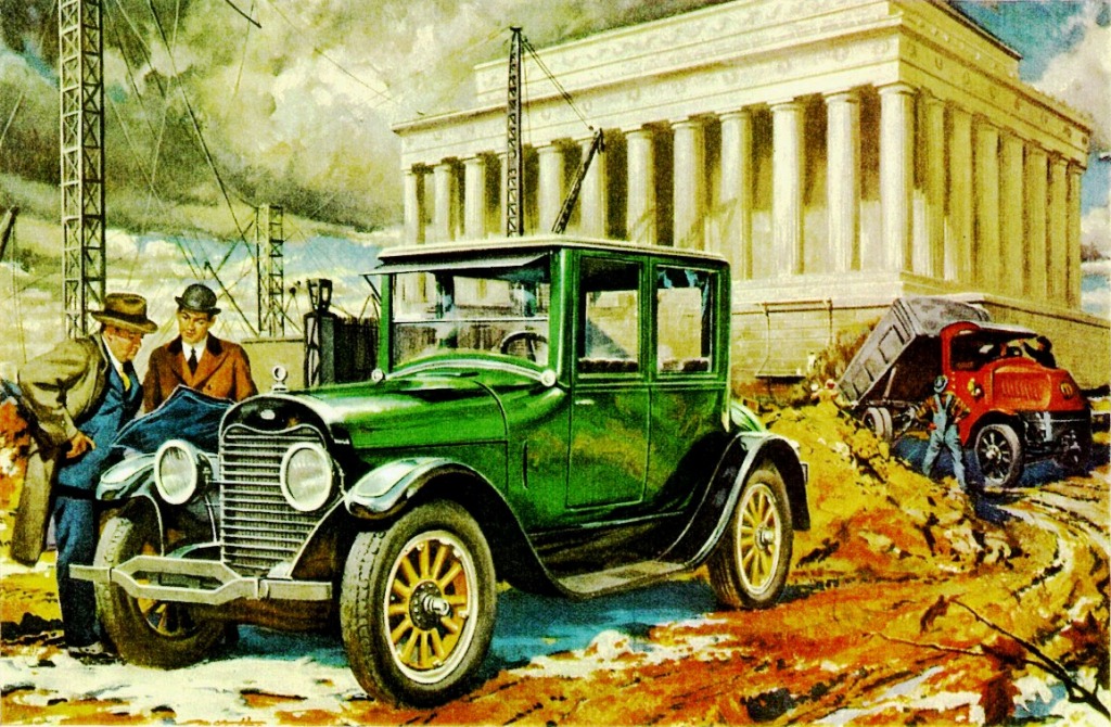 1921 Lincoln Coupe & 1953 Lincoln Capri Hardtop jigsaw puzzle in Autos & Motorräder puzzles on TheJigsawPuzzles.com