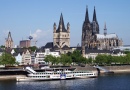 Paddle Steamer Goethe in Cologne Old Town