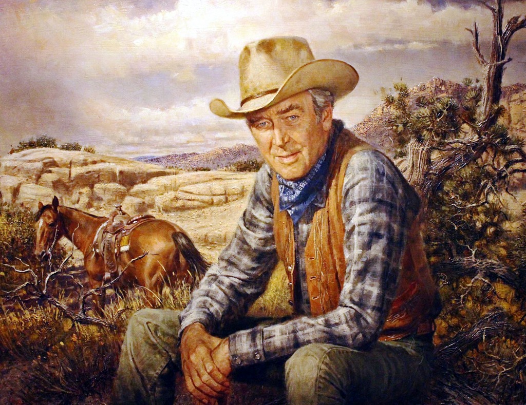 Jimmie Stewart, Cowboy Hall of Fame Museum jigsaw puzzle in People puzzles on TheJigsawPuzzles.com