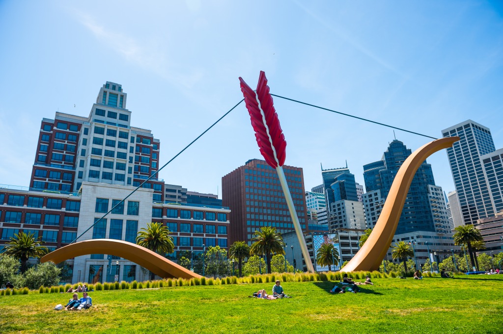 Cupid's Span, Embarcadero, San Francisco jigsaw puzzle in Street View puzzles on TheJigsawPuzzles.com