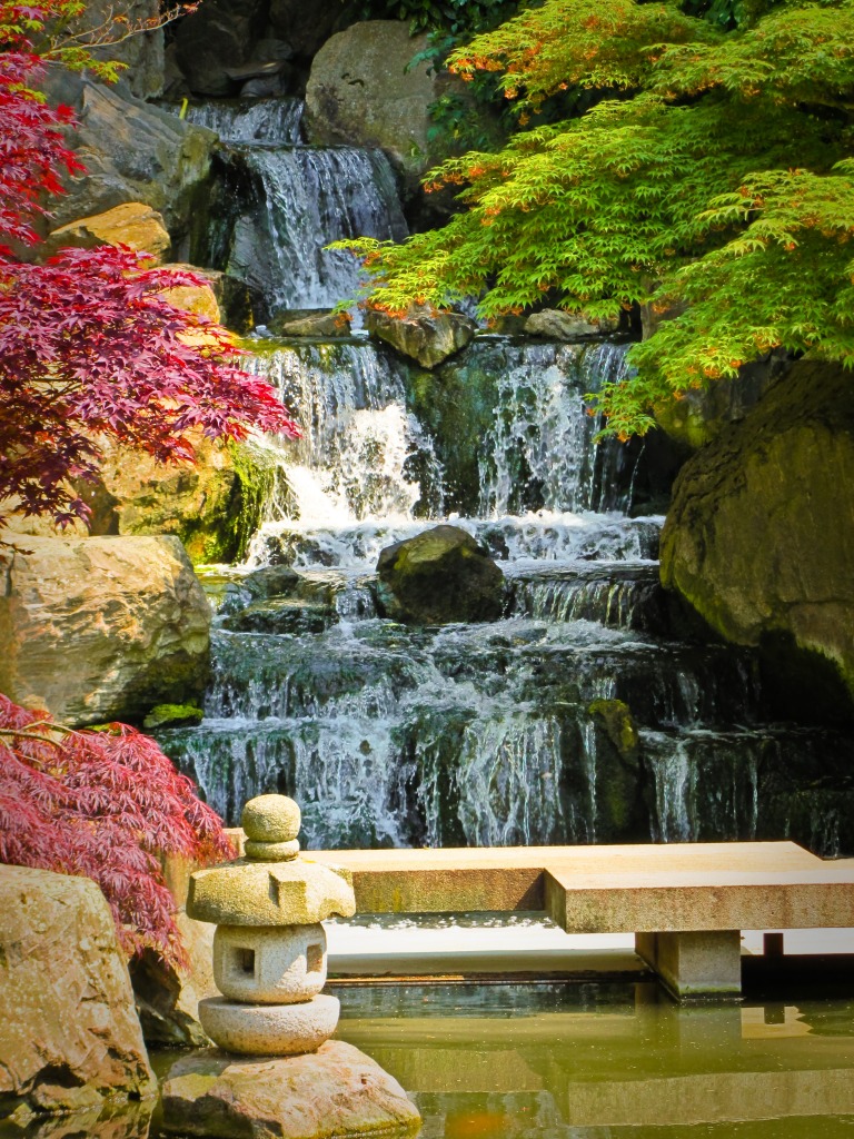 Cachoeira do Jardim de Quioto jigsaw puzzle in Cachoeiras puzzles on TheJigsawPuzzles.com