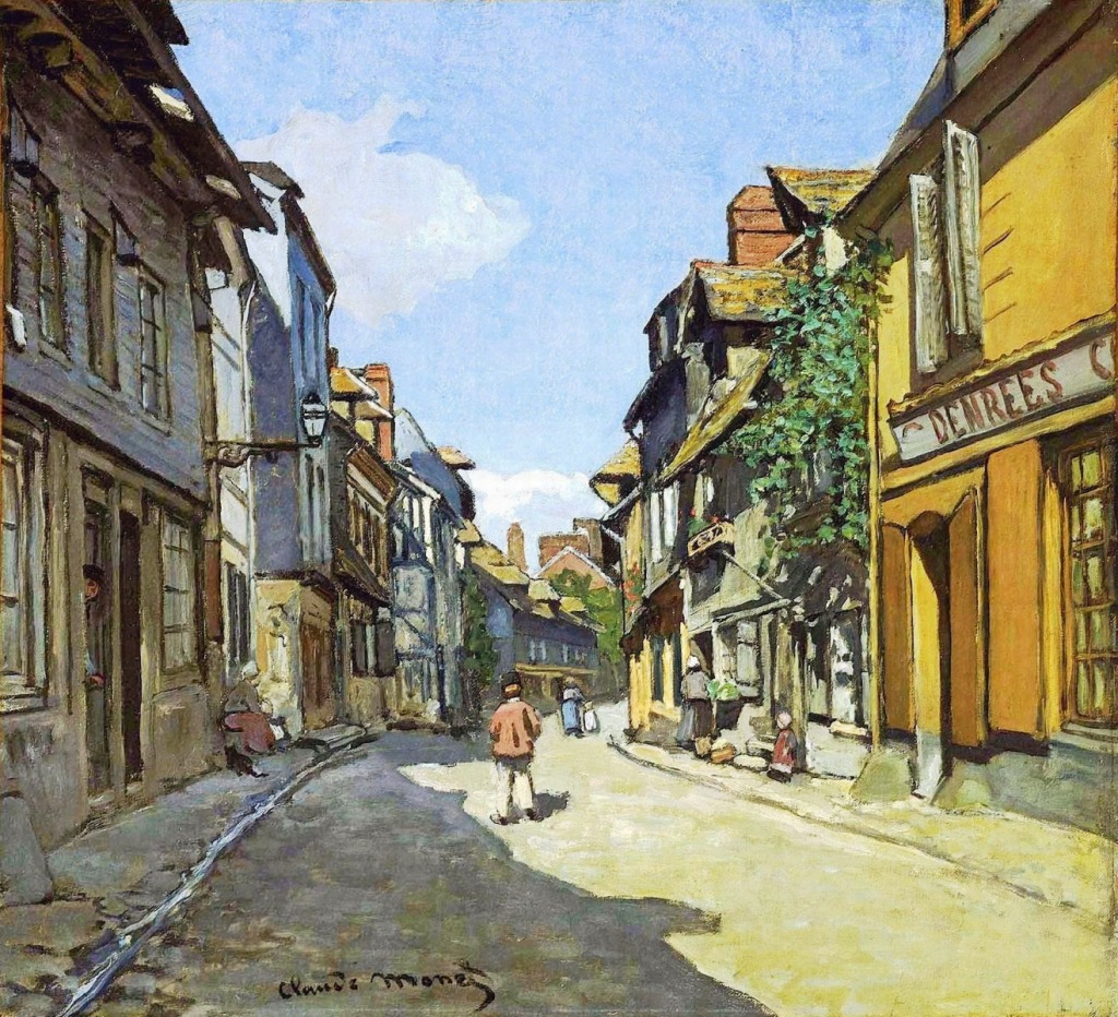 The La Rue Bavolle at Honfleur jigsaw puzzle in Piece of Art puzzles on TheJigsawPuzzles.com