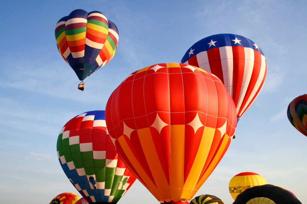 Ballons à air chaud jigsaw puzzle in Aviation puzzles on TheJigsawPuzzles.com
