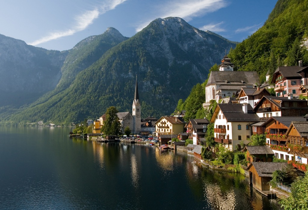 Hallstatt, Upper Austria jigsaw puzzle in Puzzle of the Day puzzles on TheJigsawPuzzles.com