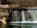 Water Cascading over a Dam