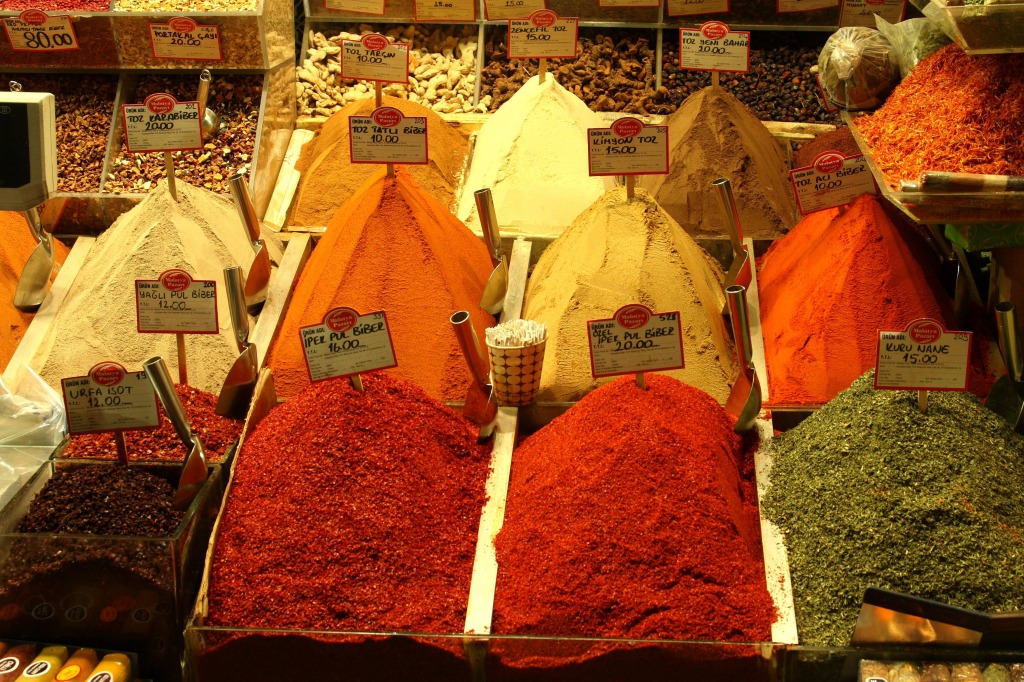 Spice Market, Istanbul, Turkey jigsaw puzzle in Food & Bakery puzzles on TheJigsawPuzzles.com