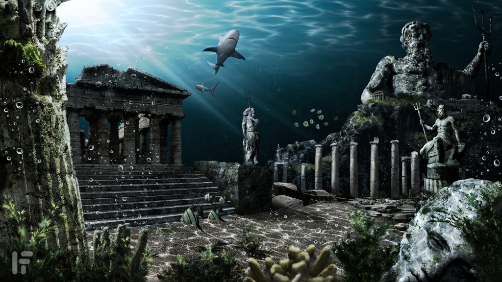 Atlantis jigsaw puzzle in Under the Sea puzzles on TheJigsawPuzzles.com