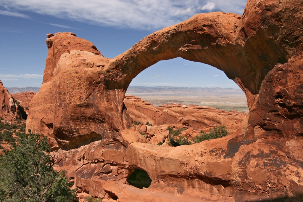 Double-O-Arch, Arches-Nationalpark jigsaw puzzle in Großartige Landschaften puzzles on TheJigsawPuzzles.com