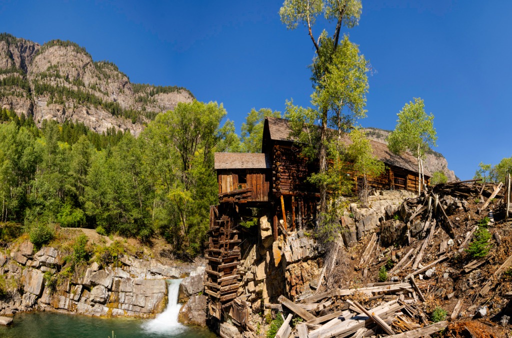 Crystal Mill, Colorado jigsaw puzzle in Wasserfälle puzzles on TheJigsawPuzzles.com