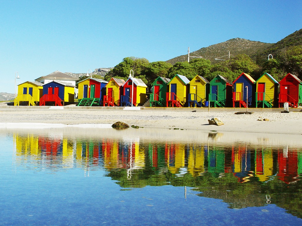 St. James Beach, Cape Town jigsaw puzzle in Puzzle of the Day puzzles on TheJigsawPuzzles.com