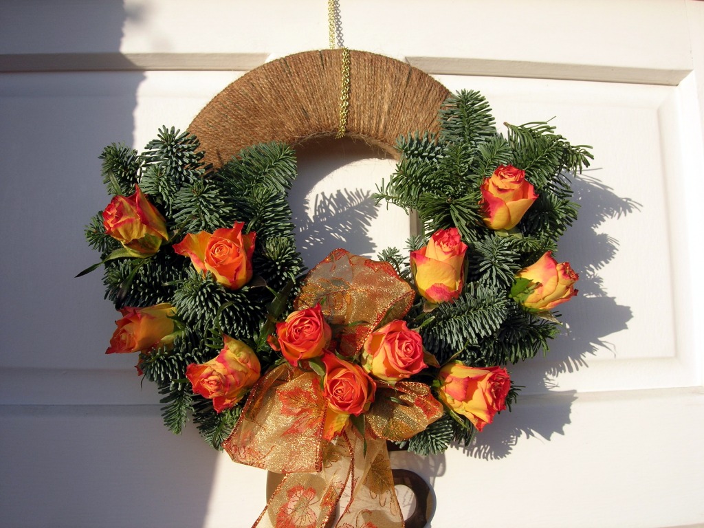 Christmas Wreath jigsaw puzzle in Flowers puzzles on TheJigsawPuzzles.com