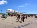 VIM Airlines in the Pula Airport, Croatia