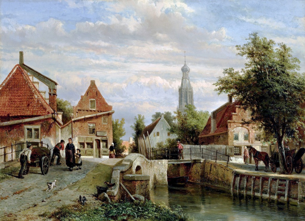 A view of the Staal Everspijp in Summer jigsaw puzzle in Piece of Art puzzles on TheJigsawPuzzles.com