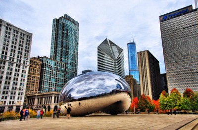 The Bean, Millennium Park, Chicago jigsaw puzzle in Street View puzzles