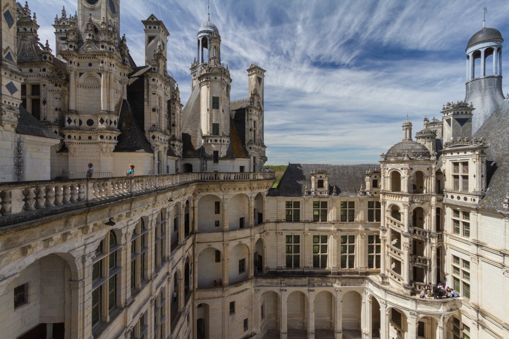 Northeast Wing of the Chambord Castle jigsaw puzzle in Castles puzzles on TheJigsawPuzzles.com