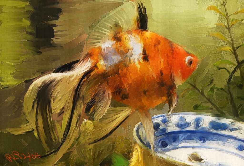 Gold Fish jigsaw puzzle in Under the Sea puzzles on TheJigsawPuzzles.com