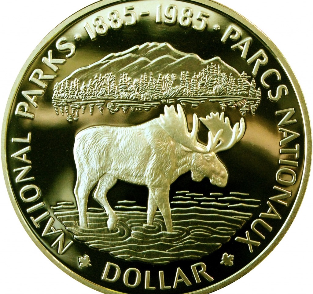 1985 Canadian Silver Dollar jigsaw puzzle in Money puzzles on TheJigsawPuzzles.com
