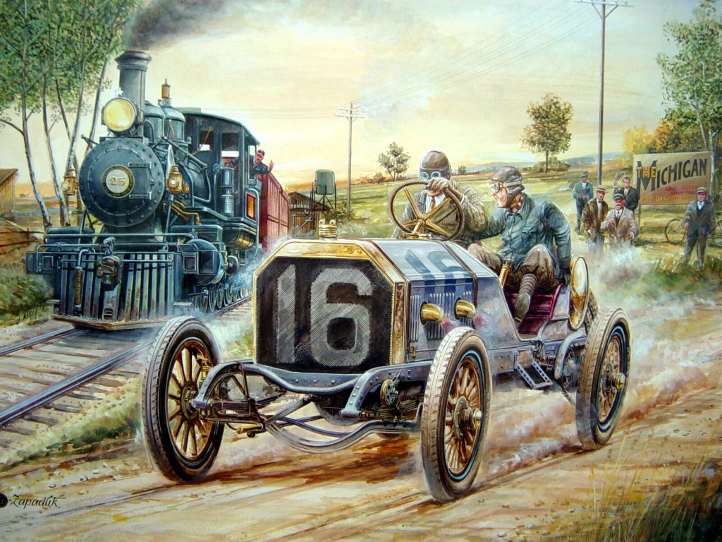 Car Race jigsaw puzzle in Puzzle of the Day puzzles on TheJigsawPuzzles.com