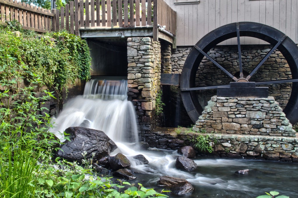 Jenney Grist Mill, Plymouth, Massachusetts jigsaw puzzle in Waterfalls puzzles on TheJigsawPuzzles.com
