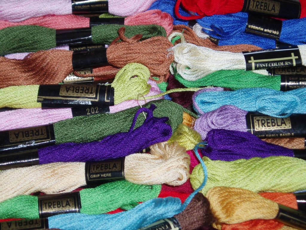 Colorful Embroidery Floss jigsaw puzzle in Handmade puzzles on TheJigsawPuzzles.com