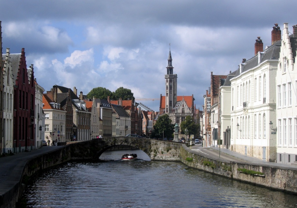 Bruges, Flandres Ocidental, Bélgica jigsaw puzzle in Pontes puzzles on TheJigsawPuzzles.com