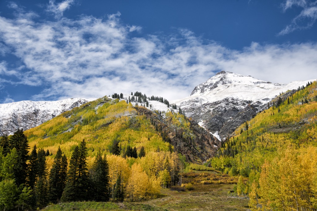 Nord de Red Mountain Pass, Colorado jigsaw puzzle in Magnifiques vues puzzles on TheJigsawPuzzles.com