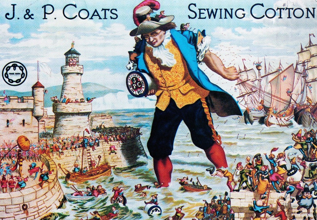 Реклама JP Coats Sewing Cotton jigsaw puzzle in Рукоделие puzzles on TheJigsawPuzzles.com