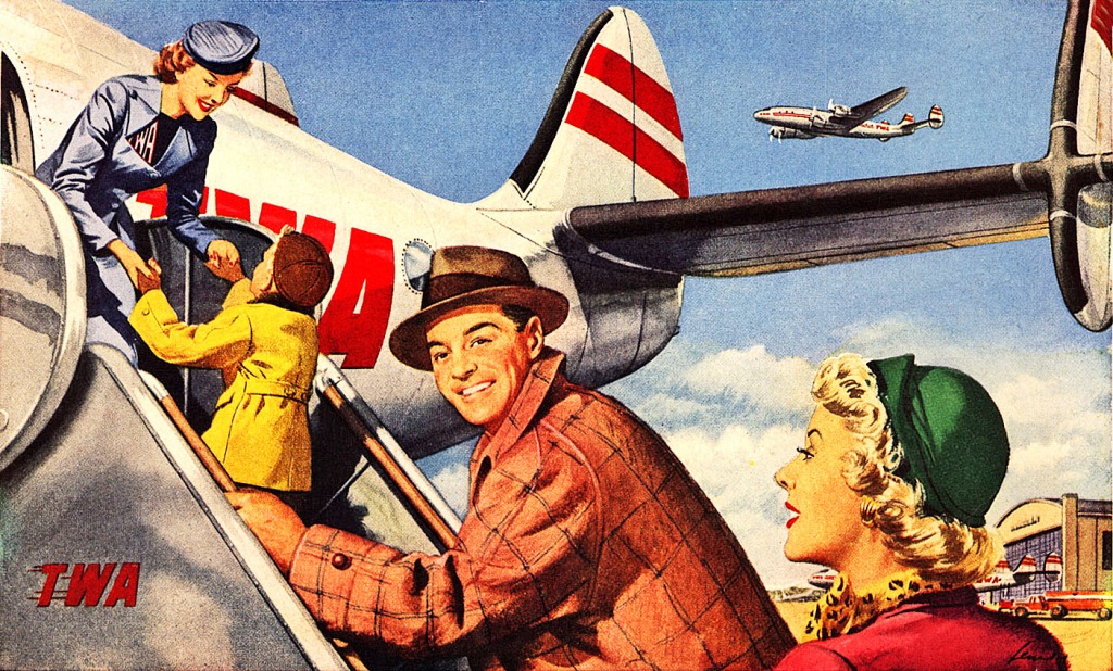 You'll Be Glad You Chose TWA jigsaw puzzle in Aviation puzzles on TheJigsawPuzzles.com
