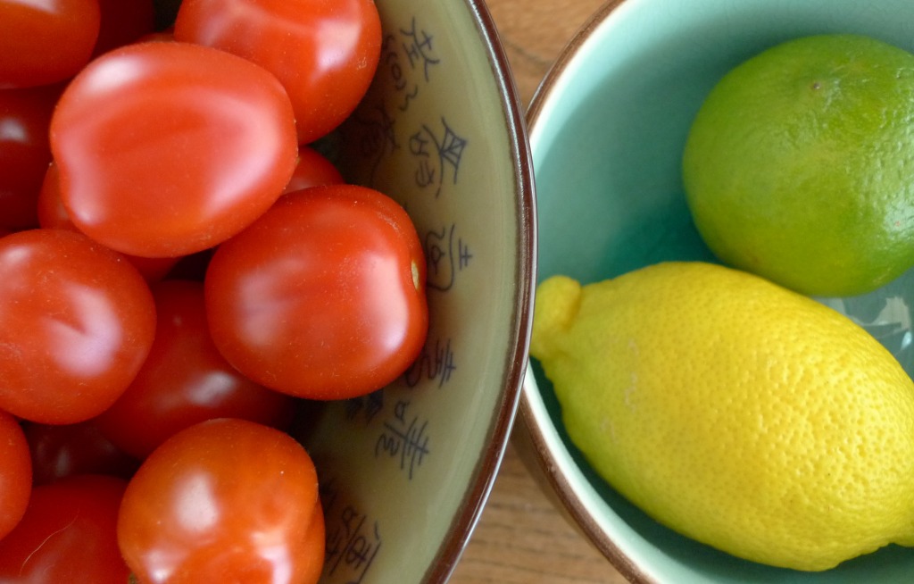 Tomatoes, Lemon and Lime jigsaw puzzle in Fruits & Veggies puzzles on TheJigsawPuzzles.com