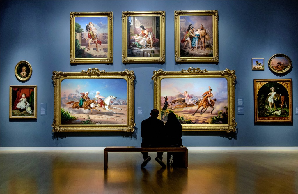Ein Tag im Museum jigsaw puzzle in Menschen puzzles on TheJigsawPuzzles.com