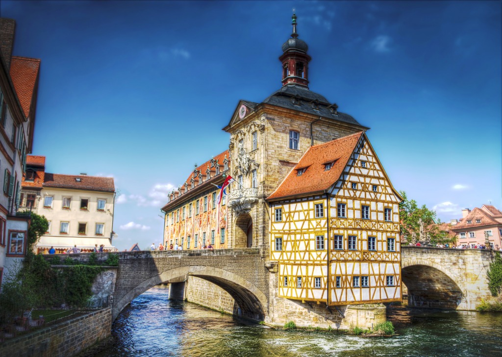 Bamberg Rathaus, Bavière, Allemagne jigsaw puzzle in Ponts puzzles on TheJigsawPuzzles.com