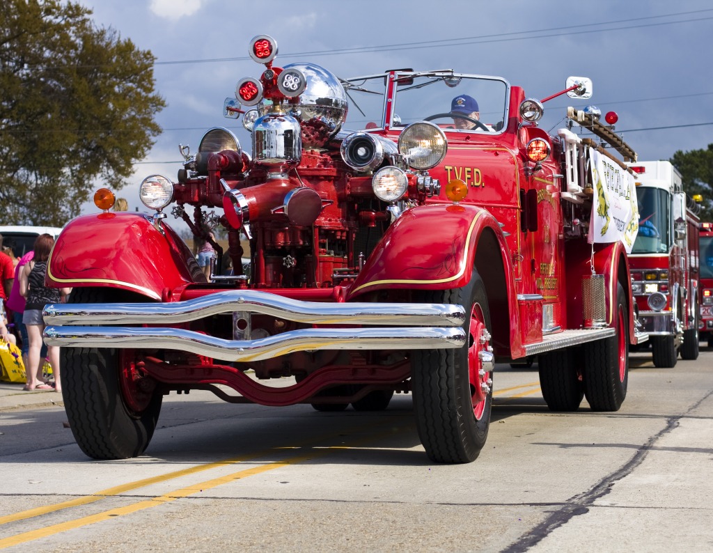 Fire Engines on Parade jigsaw puzzle in Puzzle of the Day puzzles on TheJigsawPuzzles.com