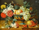 Fruit Bowl with Flowers
