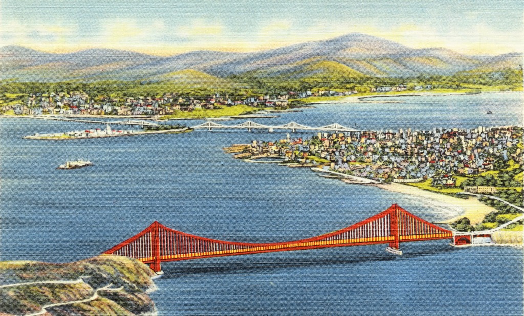 San Francisco von der Pazifik jigsaw puzzle in Brücken puzzles on TheJigsawPuzzles.com