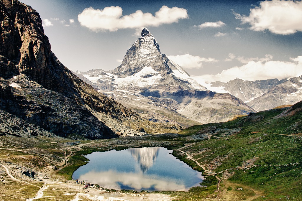 Matterhorn Reflection jigsaw puzzle in Great Sightings puzzles on TheJigsawPuzzles.com