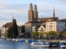 Zürich, Switzerland, as seen from Quaibrücke