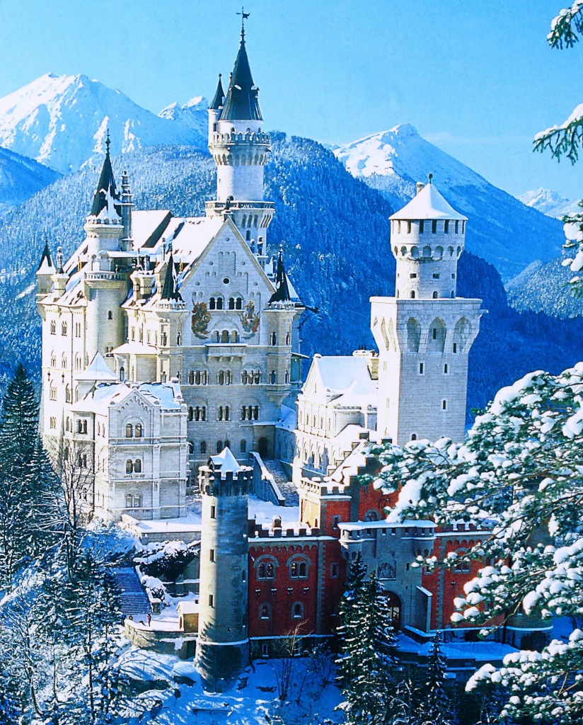 Castelo de Neuschwanstein jigsaw puzzle in Castelos puzzles on TheJigsawPuzzles.com