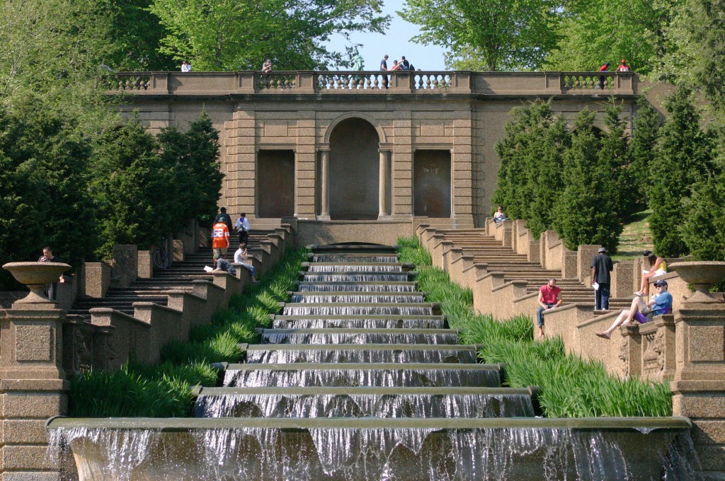 Cascading Fountain at Meridian Hill Park jigsaw puzzle in Street View puzzles on TheJigsawPuzzles.com