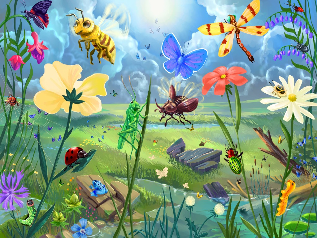 In the Fields jigsaw puzzle in Kids Puzzles puzzles on TheJigsawPuzzles.com