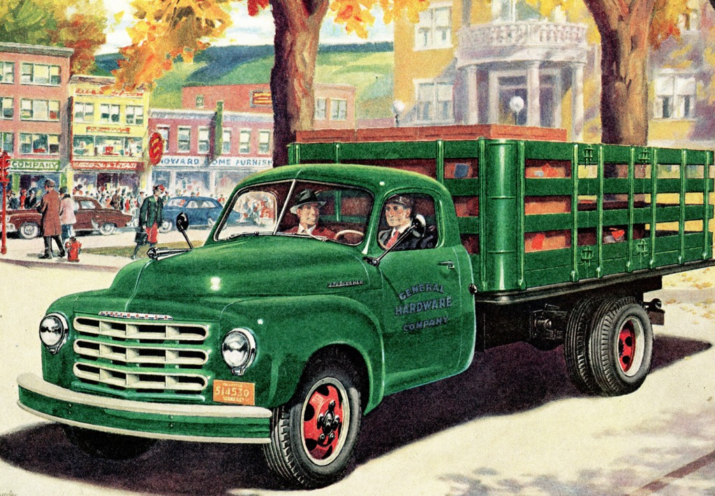 Camion Studebaker de 1952 jigsaw puzzle in Voitures et Motos puzzles on TheJigsawPuzzles.com