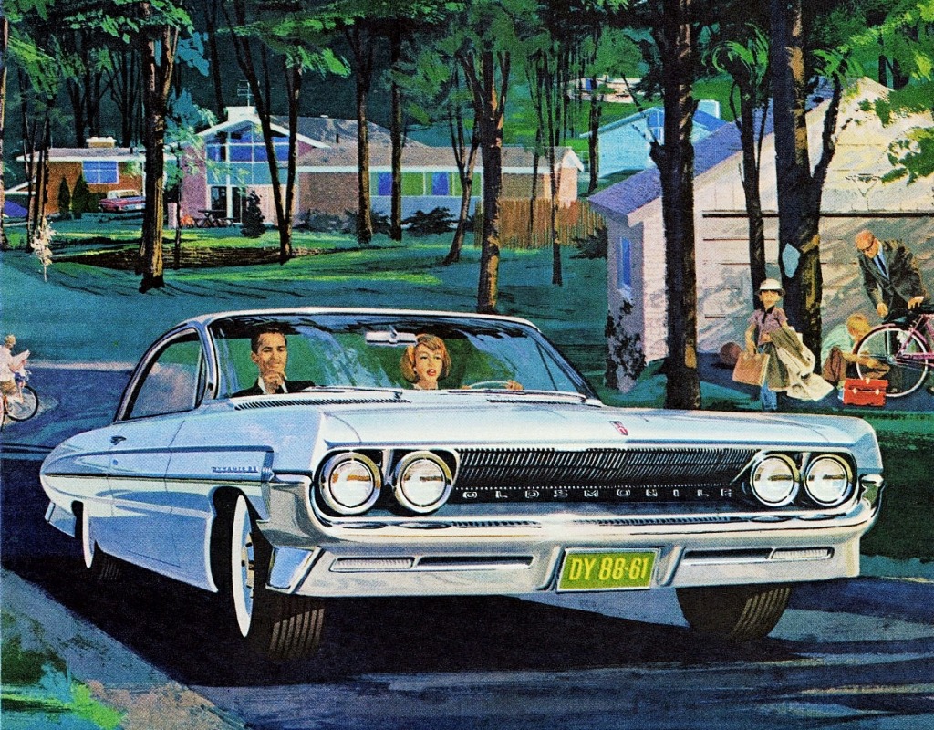 1961 Oldsmobile Dynamic 88 Holiday Coupê jigsaw puzzle in Carros & Motos puzzles on TheJigsawPuzzles.com