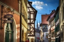 Gasse in Bamberg, Bavaria, Germany