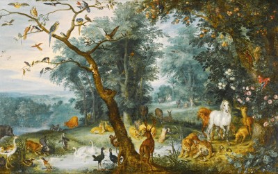 Paradise Landscape With The Fall Of Man Jigsaw Puzzle In Piece Of Art 